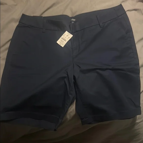 J. crew women’s shorts. Navy blue nwt - Picture 1 of 4